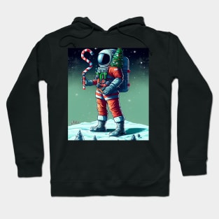 Claus Astronauts at Christmas in Space Hoodie